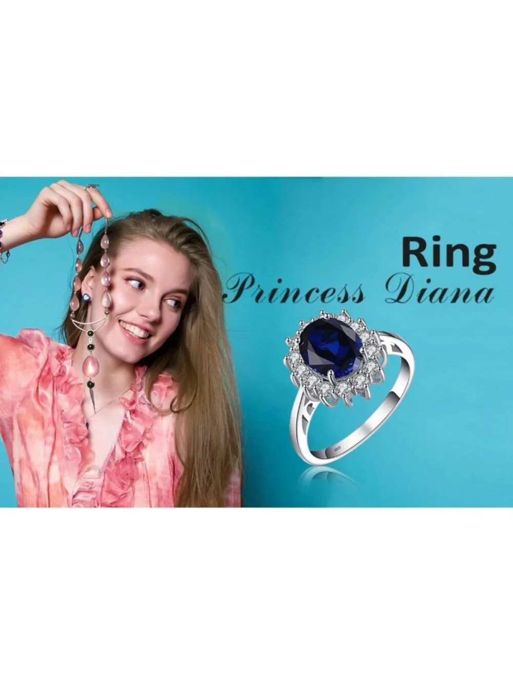 Elegant Sapphire Halo Engagement Ring | Birthstone Promise Ring for Women, 14K